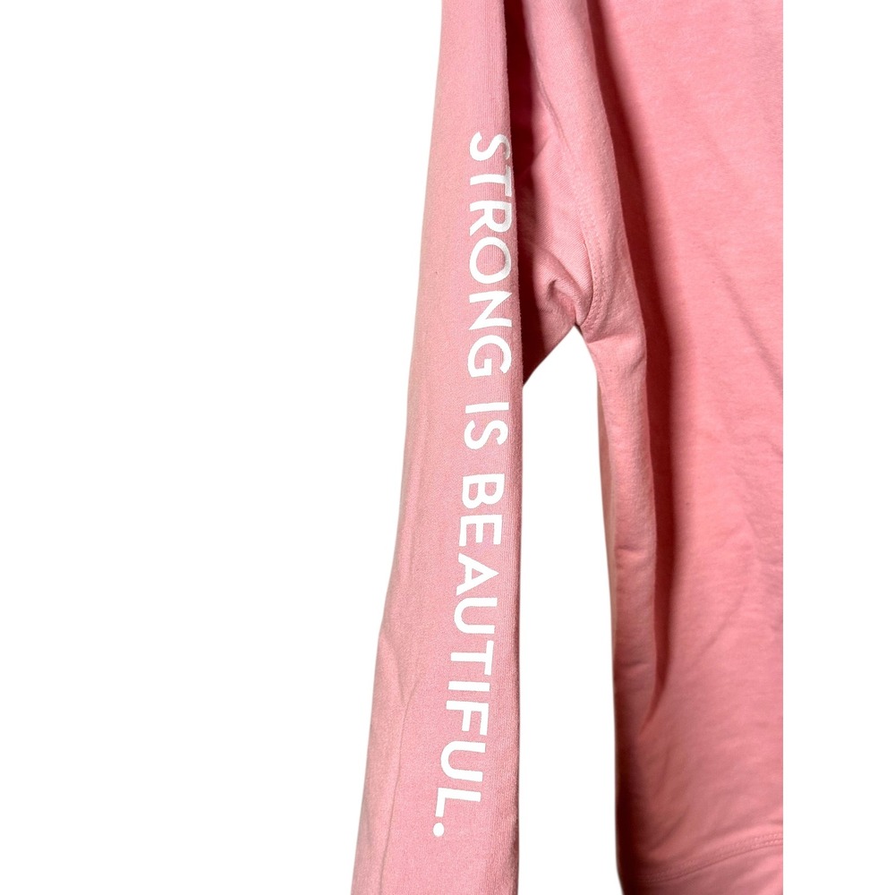 Bar Method Pink Open Back Sweatshirt Long Sleeve Athleisure Top Sz Small EUC - Picture 5 of 7
